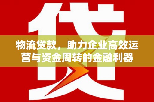 长兴物流贷款，助力企业高效运营与资金周转的金融利器