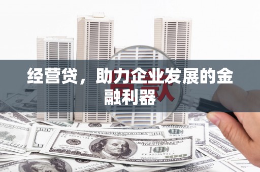 长兴经营贷，助力企业发展的金融利器