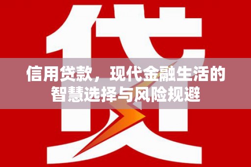 长兴信用贷款，现代金融生活的智慧选择与风险规避