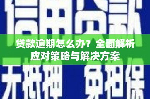 长兴贷款逾期怎么办？全面解析应对策略与解决方案