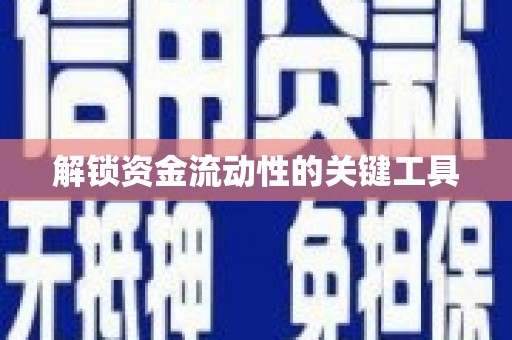 长兴解锁资金流动性的关键工具