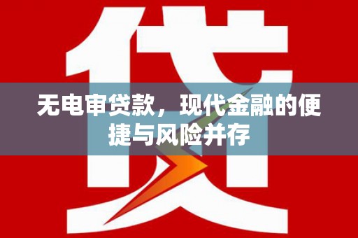 长兴无电审贷款，现代金融的便捷与风险并存