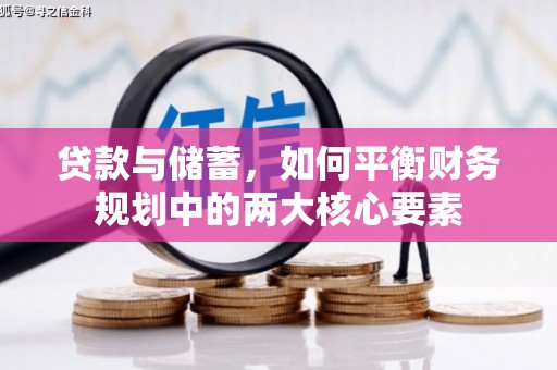 长兴贷款与储蓄，如何平衡财务规划中的两大核心要素
