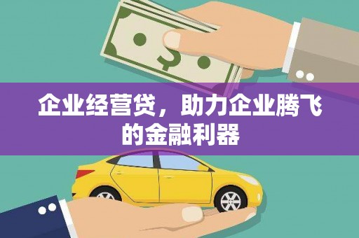 长兴企业经营贷，助力企业腾飞的金融利器