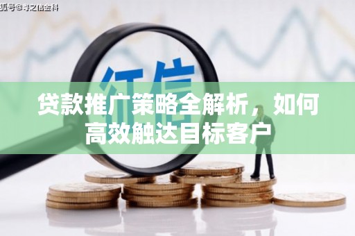 长兴贷款推广策略全解析，如何高效触达目标客户