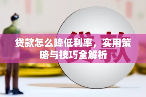长兴贷款怎么降低利率，实用策略与技巧全解析