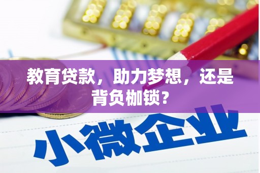 长兴教育贷款，助力梦想，还是背负枷锁？