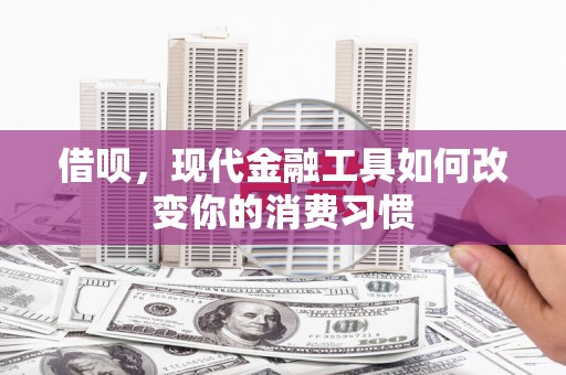 长兴借呗，现代金融工具如何改变你的消费习惯