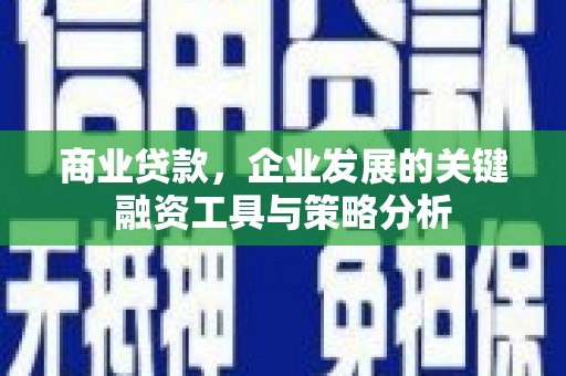 长兴商业贷款，企业发展的关键融资工具与策略分析