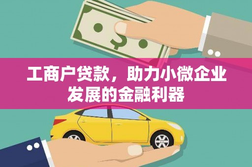 长兴工商户贷款，助力小微企业发展的金融利器