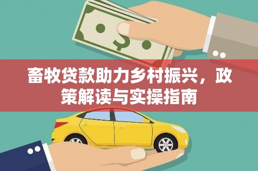 长兴畜牧贷款助力乡村振兴，政策解读与实操指南