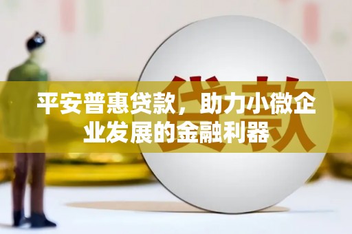 长兴平安普惠贷款，助力小微企业发展的金融利器