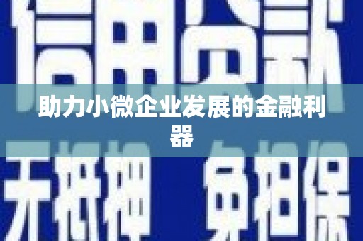 长兴助力小微企业发展的金融利器