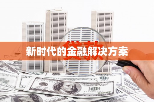 长兴新时代的金融解决方案